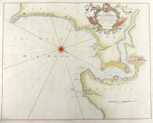 18TH CENTURY CHART OF KINGSALE HARBOUR