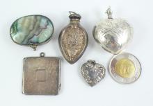 5 SILVER CONTAINERS