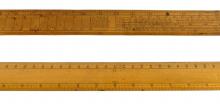 TWO RULERS INCLUDING 18TH CENTURY