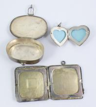 5 SILVER CONTAINERS