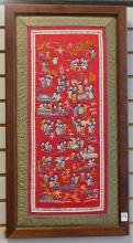 FRAMED ASIAN SILK PANEL