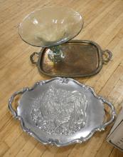 SILVER PLATE, VASES, ETC.