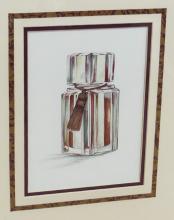 PAIR OF FRAMED "PERFUME BOTTLE" PRINTS