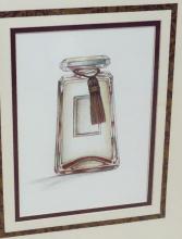 PAIR OF FRAMED "PERFUME BOTTLE" PRINTS