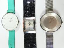 3 LADIES' DESIGNER QUARTZ WATCHES