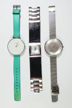 3 LADIES' DESIGNER QUARTZ WATCHES