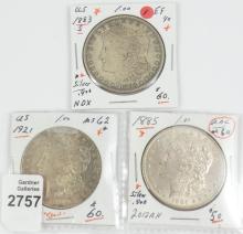 3 U.S. SILVER DOLLARS