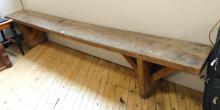 LONG WOODEN BENCH