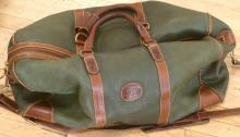 ROOTS LEATHER DUFFEL BAG