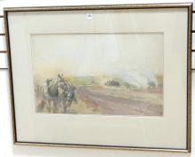 NATHANIEL HUGHES J. BAIRD WATERCOLOUR