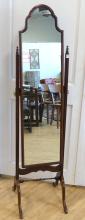 MAHOGANY CHEVAL MIRROR