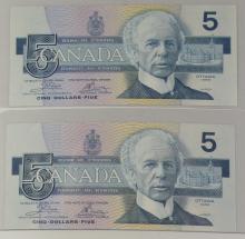 UNCIRCULATED CANADIAN CURRENCY