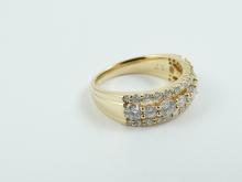 TRIPLE-ROW DIAMOND RING