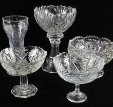 CRYSTAL BOWLS & VASE