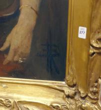 LARGE ANTIQUE "PORTRAIT" OIL PAINTING