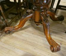 VICTORIAN BURL WALNUT PARLOUR TABLE
