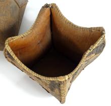 3 EARLY BIRCHBARK CONTAINERS