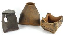 3 EARLY BIRCHBARK CONTAINERS