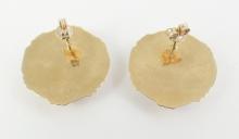 PAIR GOLD EARRINGS