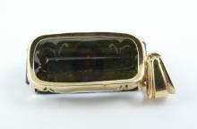 GOLD, OPAL & ONYX PENDANT