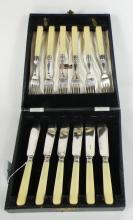 ENGLISH CASED CUTLERY SERVICE