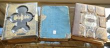 THREE ANTIQUE BIBLES