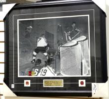 AUTOGRAPHED JEAN BELIVEAU AND BOBBY HULL PRINT