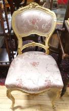 PAINTED FRENCH PARLOUR CHAIR