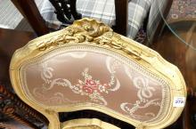 PAINTED FRENCH PARLOUR CHAIR