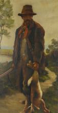 ANTIQUE HUNTING OIL