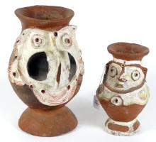 2 SAGU POTTERY JARS