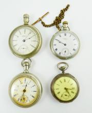 4 ANTIQUE POCKET WATCHES