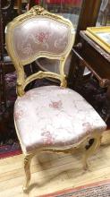 PAINTED FRENCH PARLOUR CHAIR