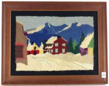 VINTAGE HOOKED RUG