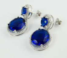 PAIR SWAROVSKI EARRINGS