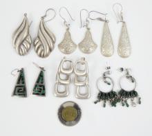 6 PAIRS PENDANT EARRINGS