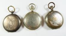 3 ANTIQUE POCKET WATCHES