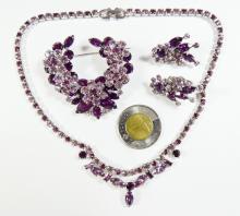 SIGNED KEYES DEMI-PARURE