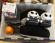 BIN OF "NIGHTMARE BEFORE CHRISTMAS" COLLECTIBLES