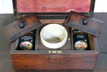 ROSEWOOD TEA CADDY