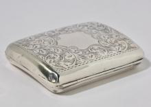 STERLING CIGARETTE CASE