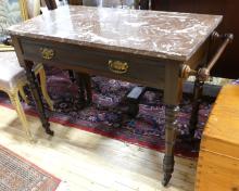 MARBLE TOP WASHSTAND