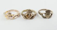 3 IRISH DESIGN RINGS