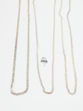 3 STERLING SILVER CHAINS