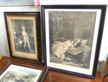 THREE ANTIQUE ENGRAVINGS