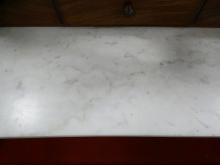 VICTORIAN MAHOGANY MARBLE TOP CABINET