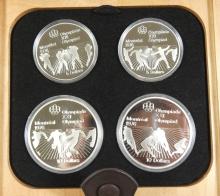 SET 28 SILVER OLYMPIC COINS