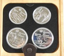 SET 28 SILVER OLYMPIC COINS