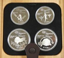 SET 28 SILVER OLYMPIC COINS