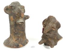 2 SPECULATIVE POTTERY FIGURES